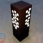 Laser Cutting Metal Bollard LED Light
