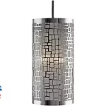Lighting Collection Modern Laser Cut Design Shade Easy Fit Pendant