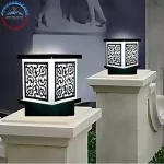 Lyse Decor Laser Cutting Design Modern Waterproof Metal Outdoor Exterior Gate Garden Light