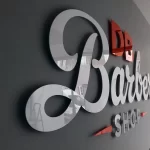 Raised-acrylic-perspex-Laser-cut-letters-3D-looking-logo-for-business-with-stands-for-DB-Barber-shop-by-G4U-Signs-London.-Design-production-installation-scaled-1