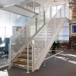 modern-metal-stairs-wood-treads-white-perforated-metal-railings